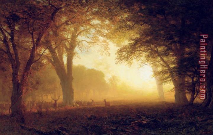 Albert Bierstadt Golden Light of California
